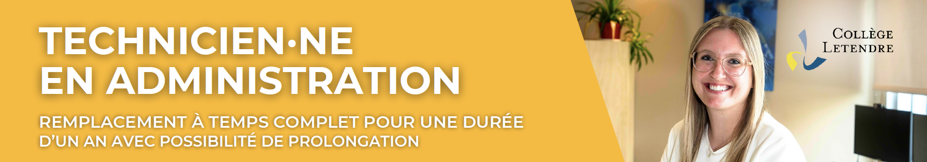 TECHNICIEN·NE EN ADMINISTRATION - Collège Letendre