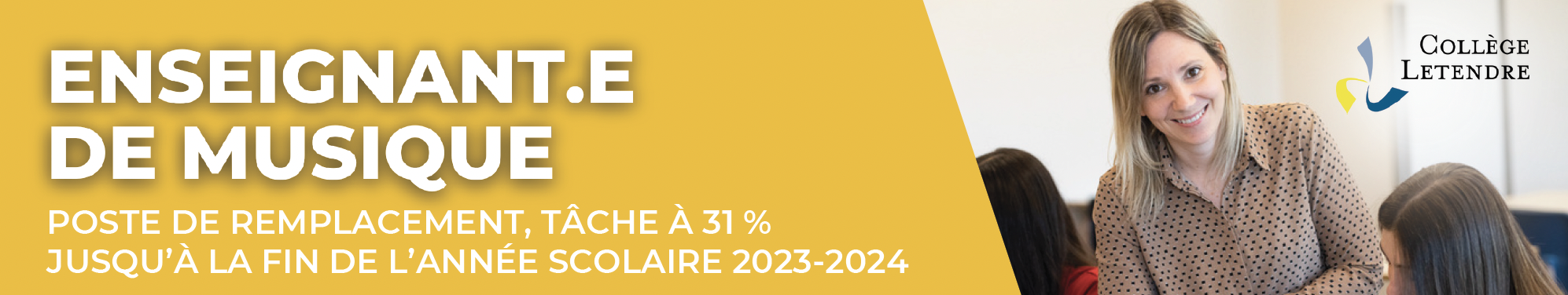 Enseignant.e en musique - Collège Letendre